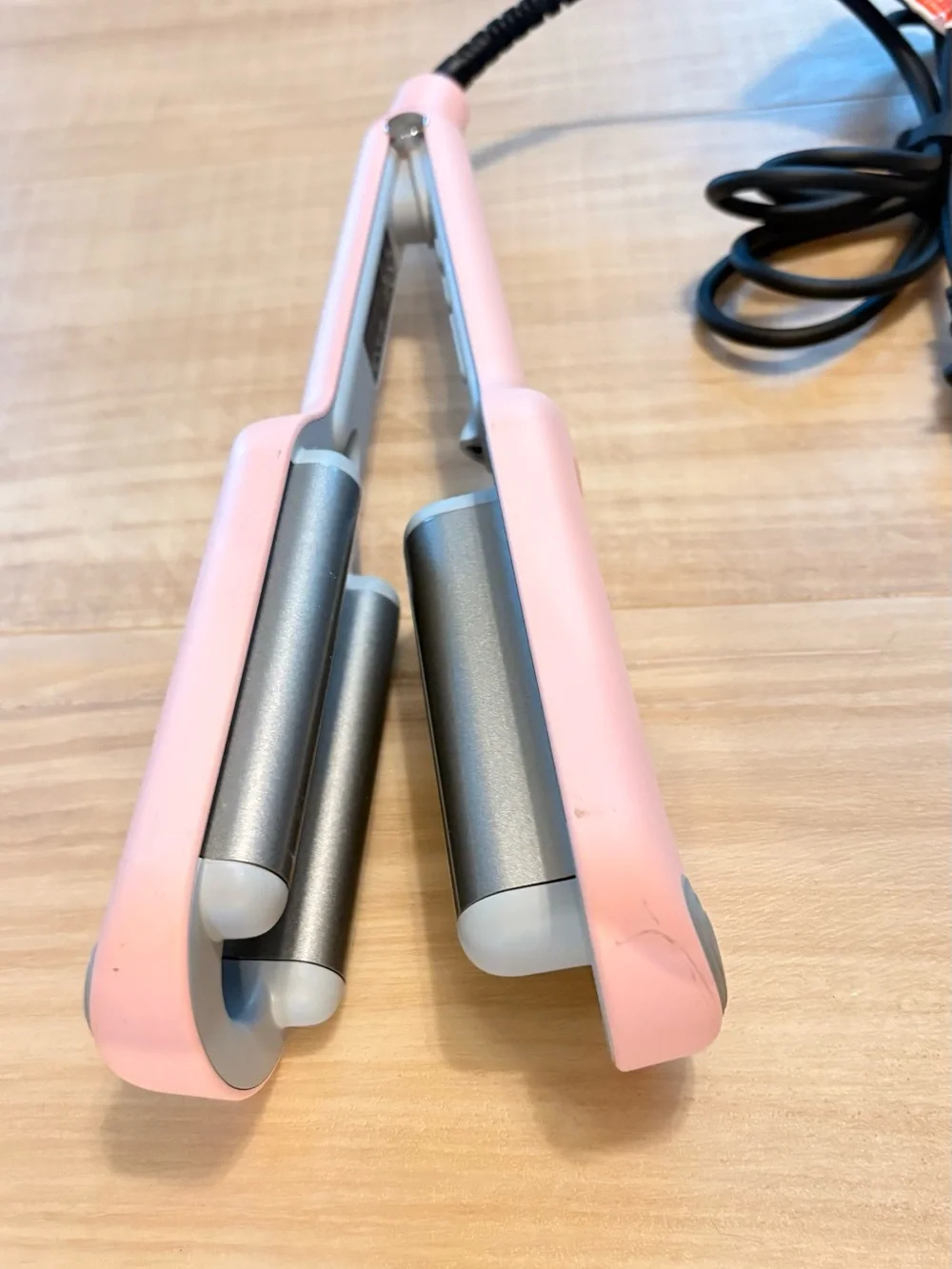Tymo Pink Corded Hair crimping styling iron - Pink